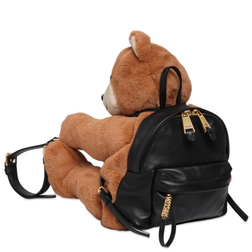 Like new Moschino Brown Teddy Bear with Backpack - Picture 5 of 6